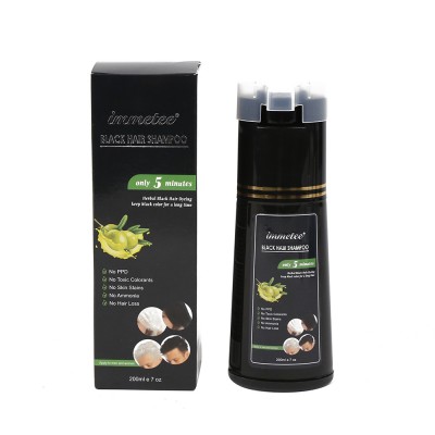 Organic Herbal Blackening Color Hair Shampoo Semi-permanent 32ml * 10 Free Sample